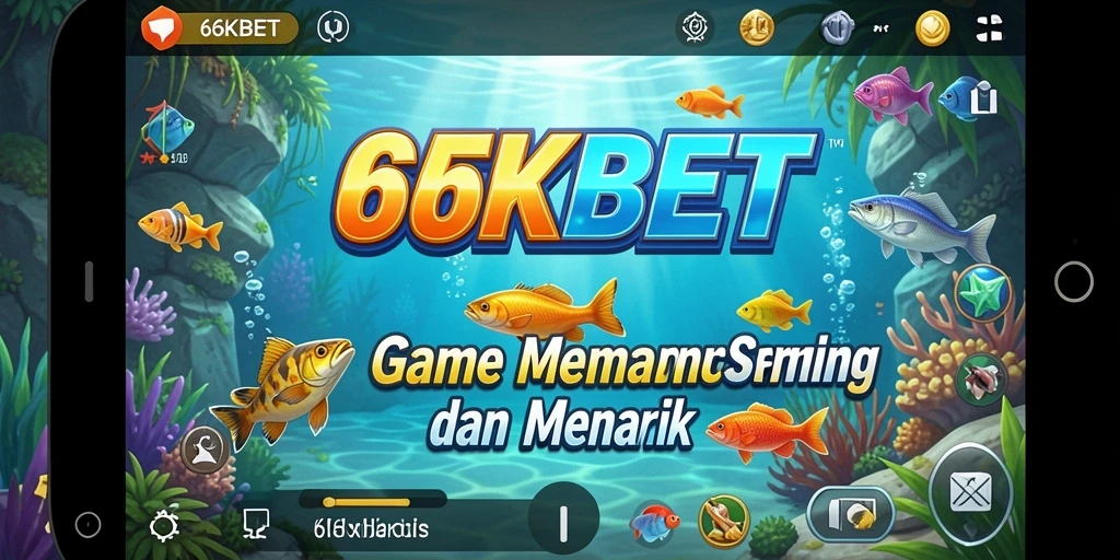 Gameplay 66KBET yang menarik dengan aksi memancing seru.