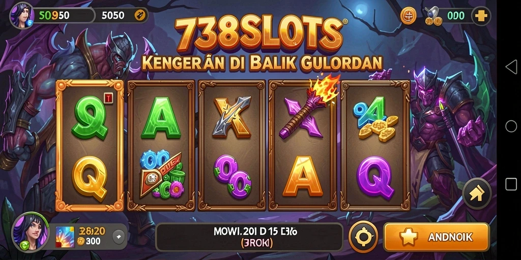 Tampilan gameplay horor mencengangkan di 738SLOTS.