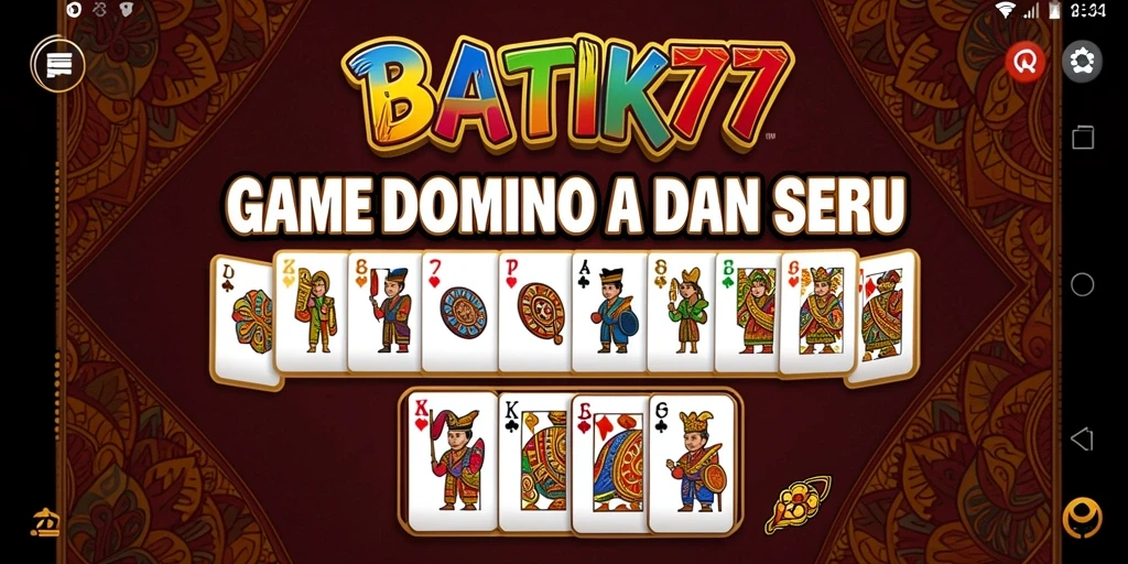 Tampilan gameplay seru dan menarik dari BATIK77.