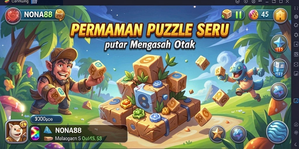 Screenshot gameplay NONA88 yang menampilkan tantangan Puzzle yang menarik.