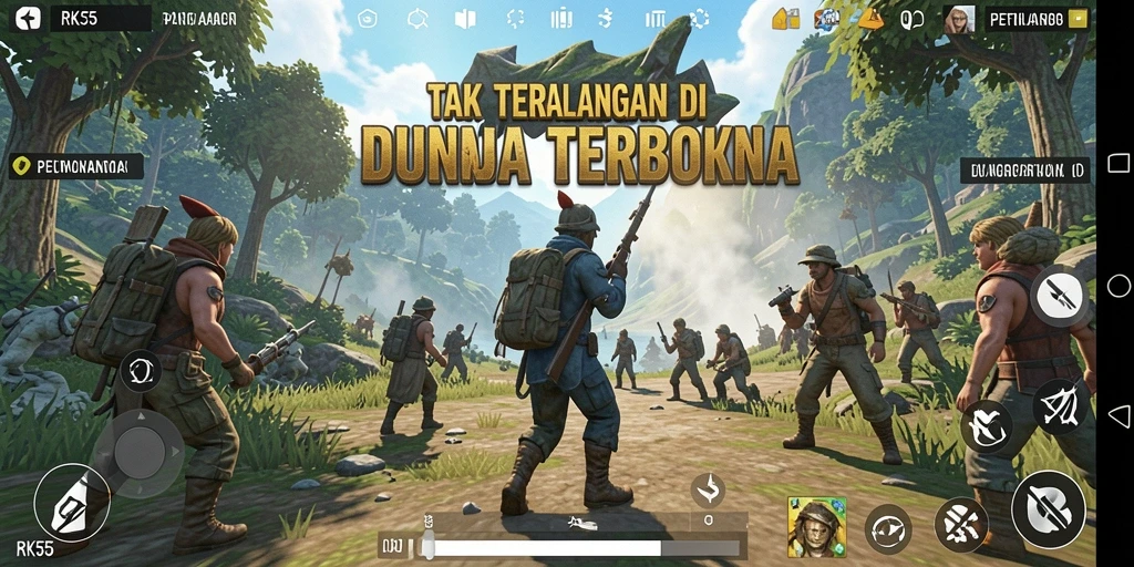 Screenshot gameplay menampilkan eksplorasi dunia terbuka yang mengesankan.